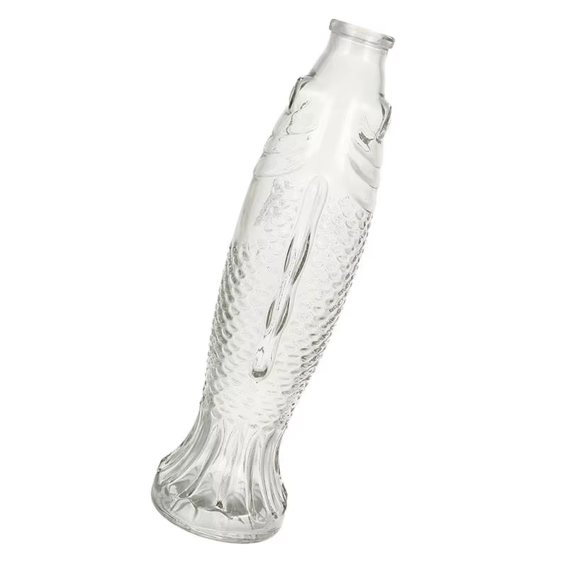 Vases en verre pour fleurs et poissons