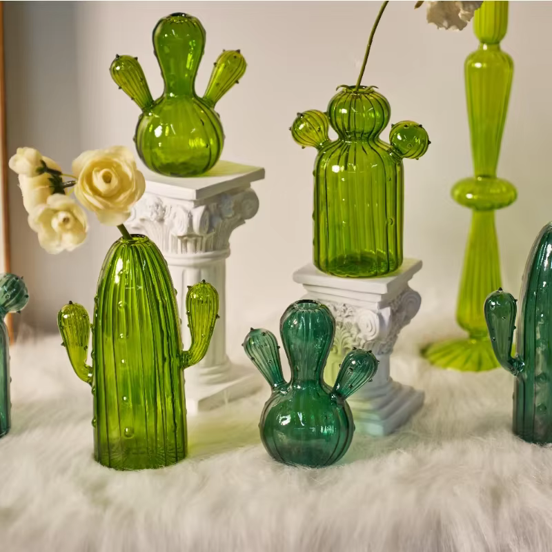 Vase en verre pour plantes hydroponiques