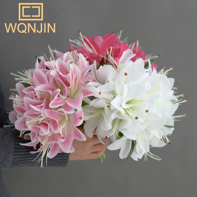 Bouquet de Lys Rose à 20 Têtes
