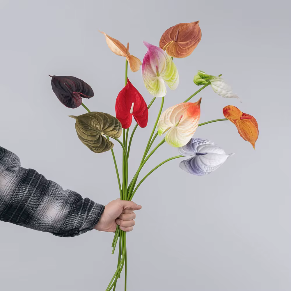 Plante d'anthurium artificielle de 24.41 pouces