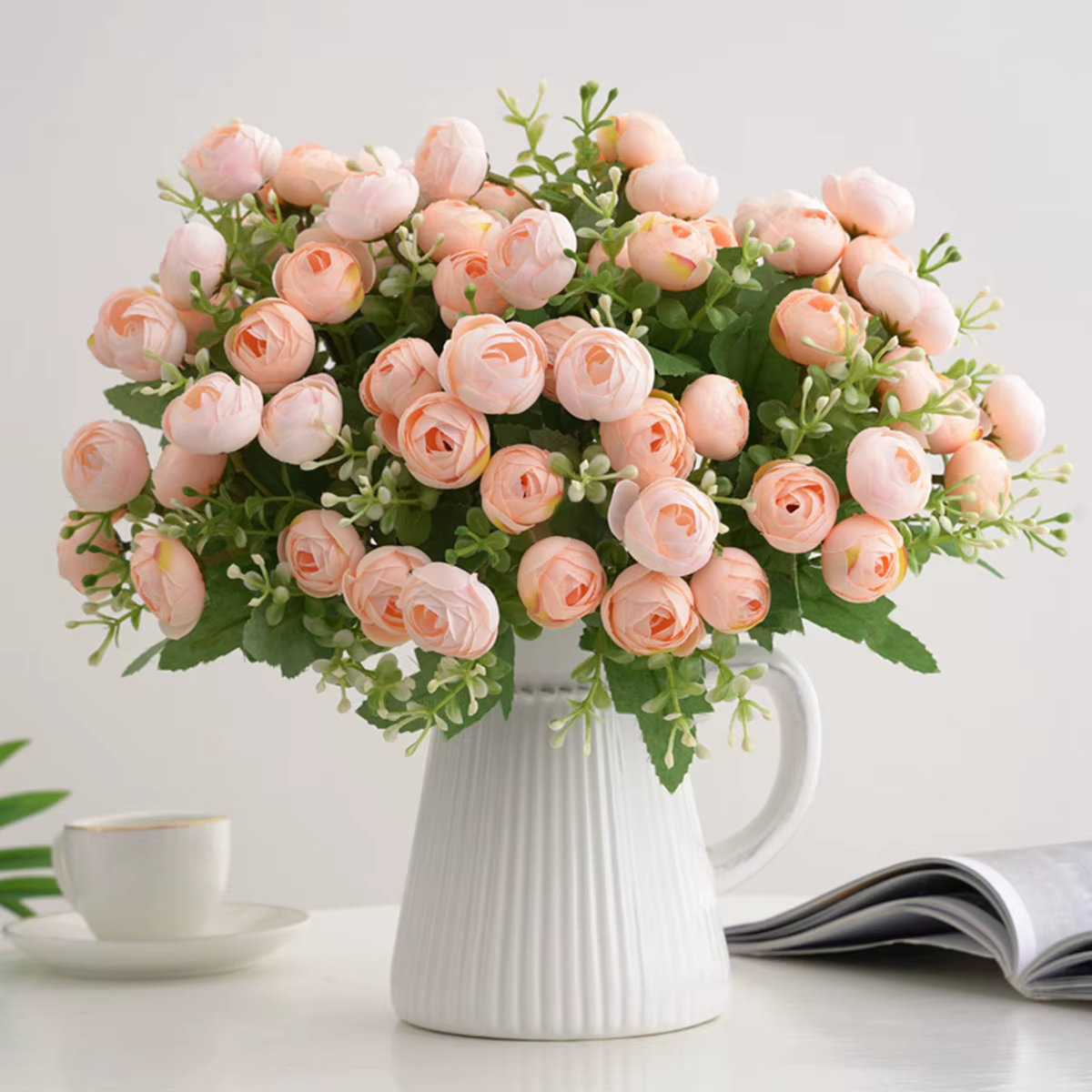 Bouquet de fleurs artificielles en soie pour festival
