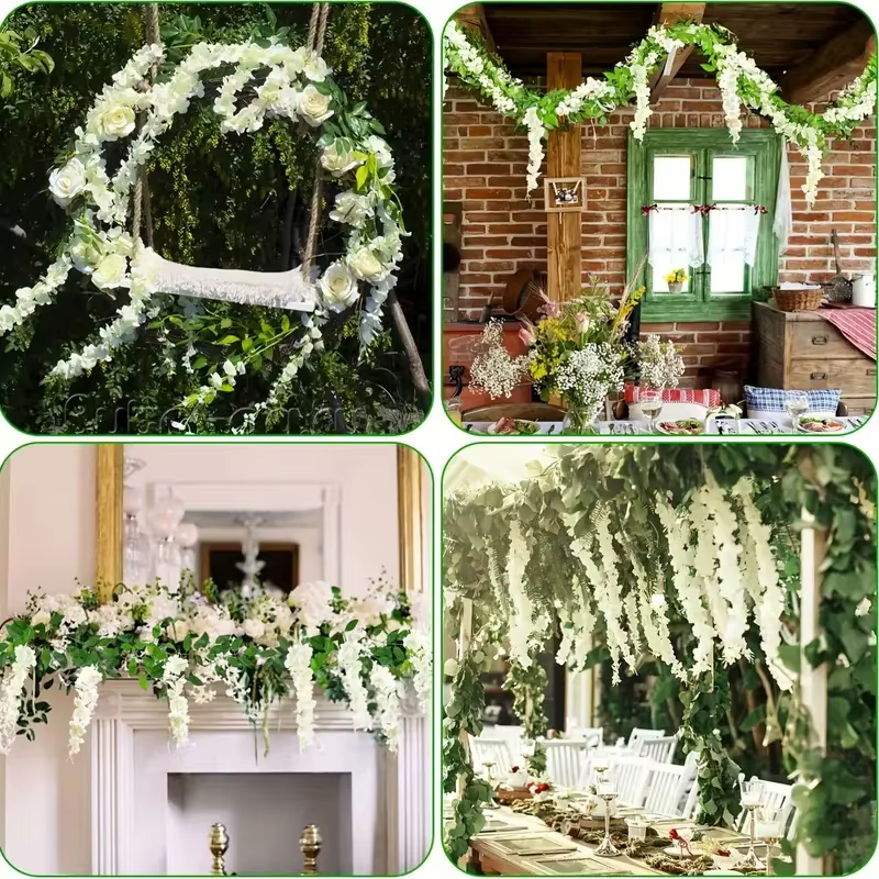 Guirlande de plantes artificielles de lierre pour décoration de maison