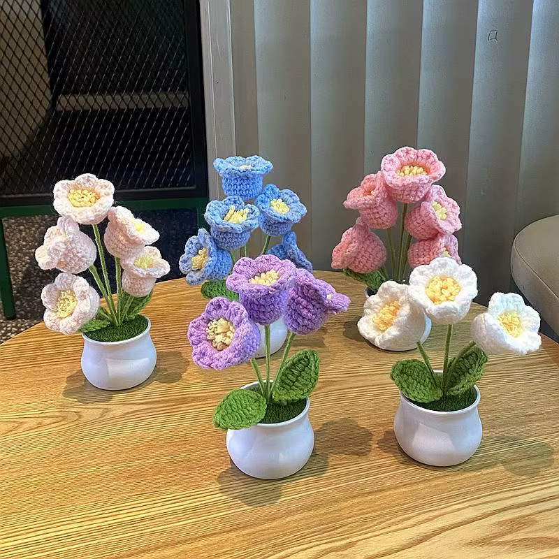 Bouquet de fleurs au Crochet faites à la main