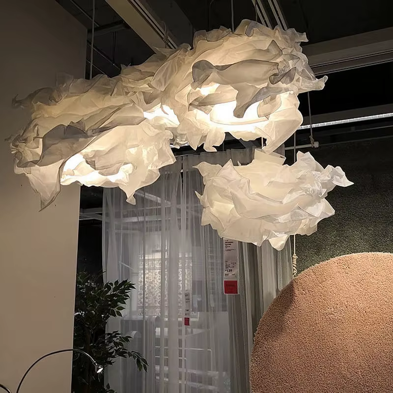 Abat-jour de plafond en forme de nuage pour salon