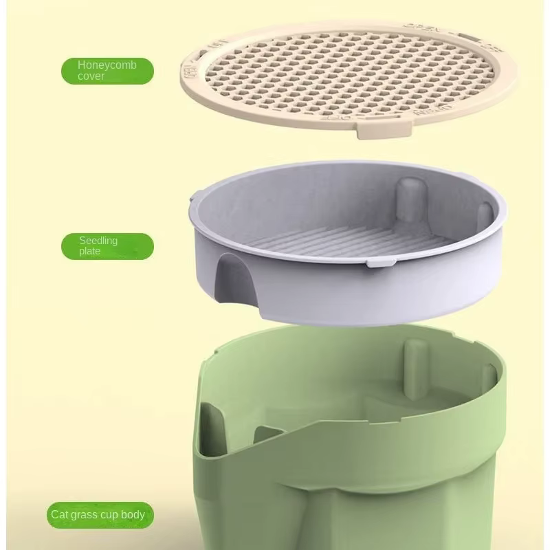 Nouveau plat de germe de chat pour animaux de compagnie Pot de culture plante hydroponique