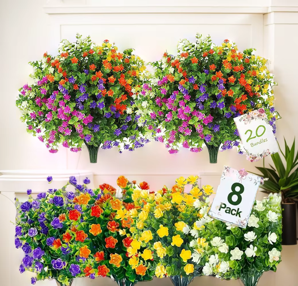 Fleurs artificielles pour décoration de jardin