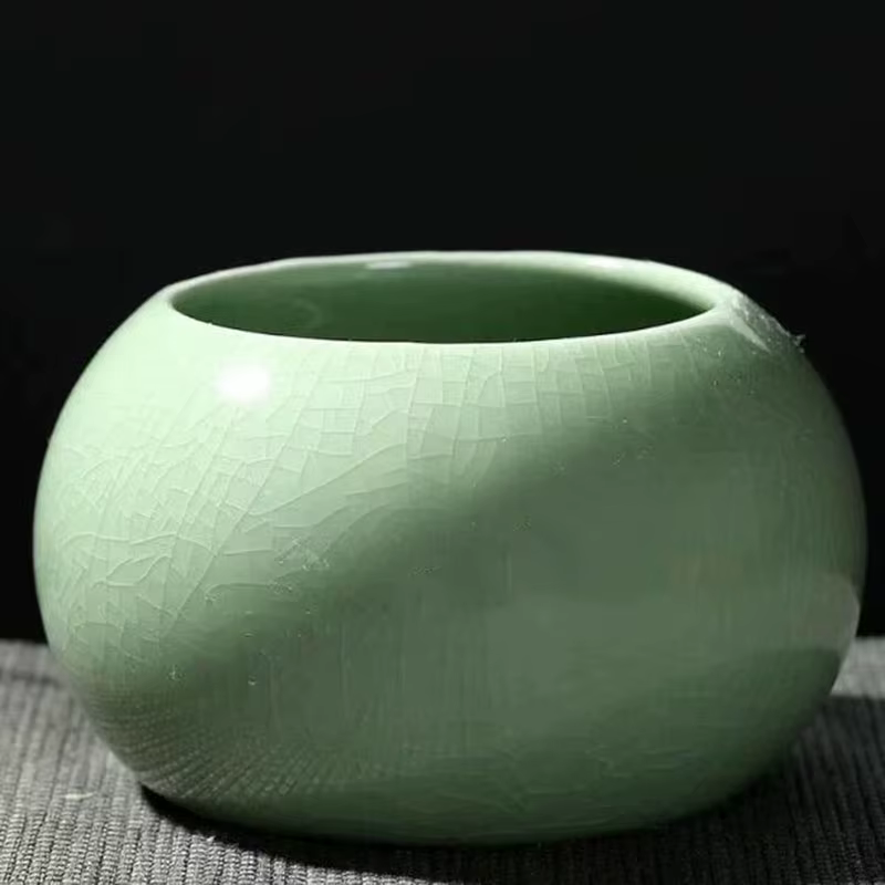 Geyao – Pot de plantes succulentes rond fait à la main