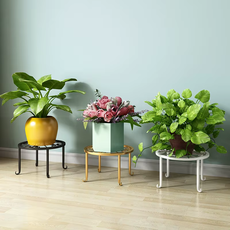 Supports de plantes en métal pour pot de fleur