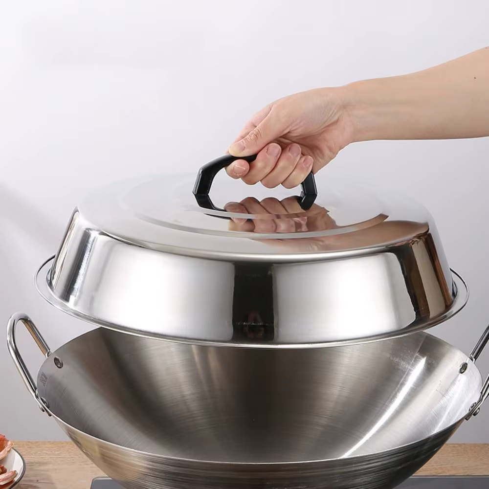Couvercles de plaque de cuisson, couvercle de Pot en forme de dôme en acier inoxydable, couvercle de Pot universel surélevé, couvercle rond pour assiette de fromage, Restaurant