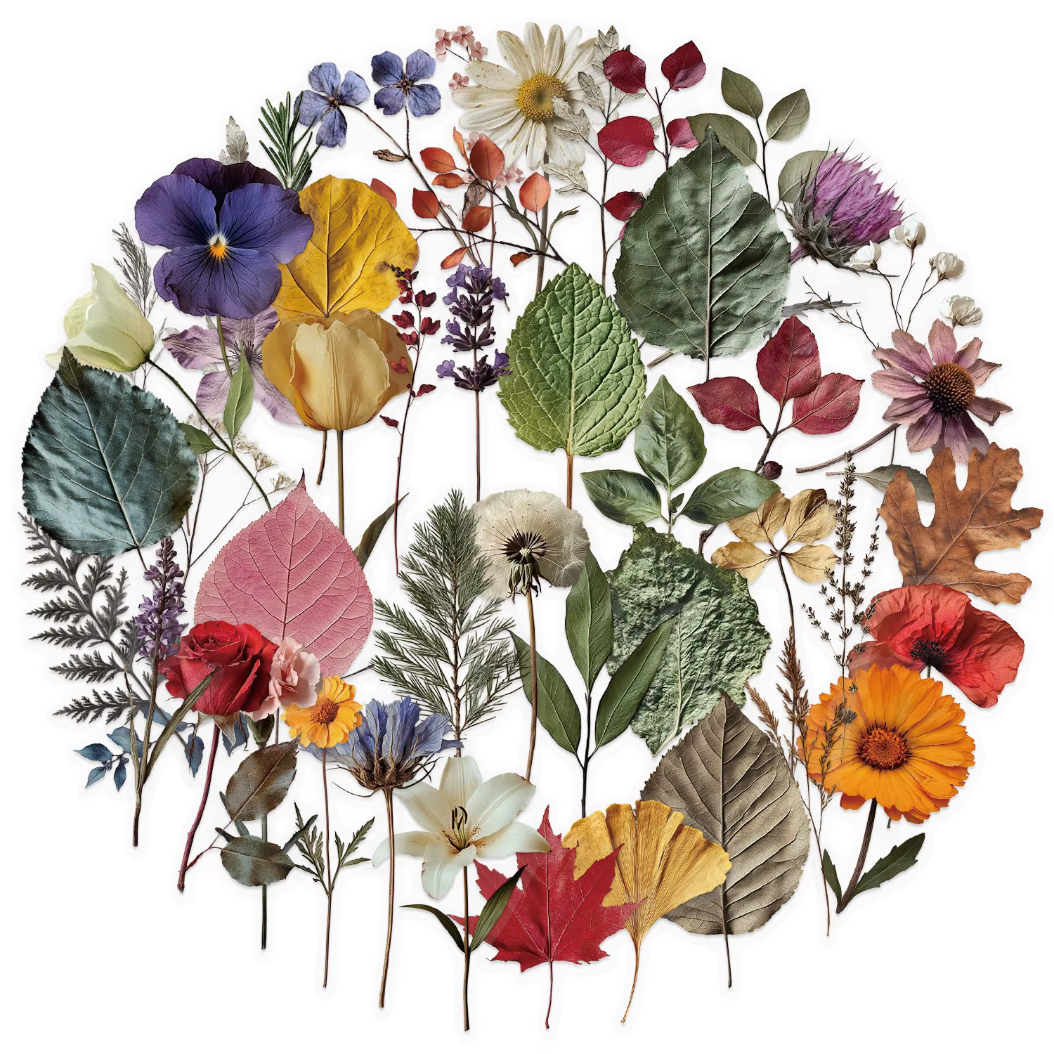 Autocollants de plantes mignons