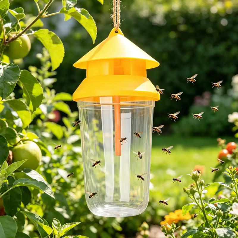 Pièges à mouches à fruits en bouteille avec attractifs liquides – Efficaces contre