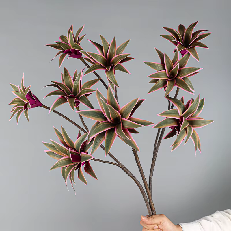Grande branche de plantes de lys artificielles de 83cm