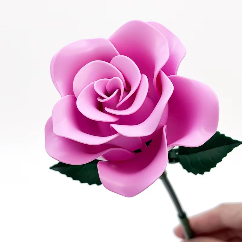 Bouquet de construction de roses roses