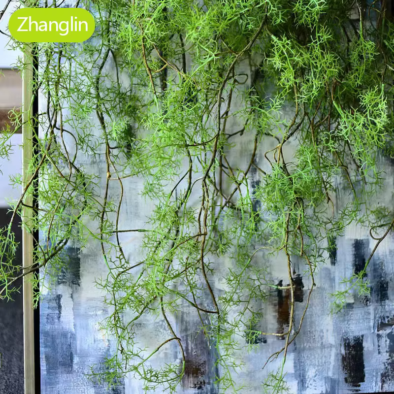 140 cm plante artificielle os noir mangue vigne 1 pièce 5 branches maison tenture murale lierre vert fausse fleur