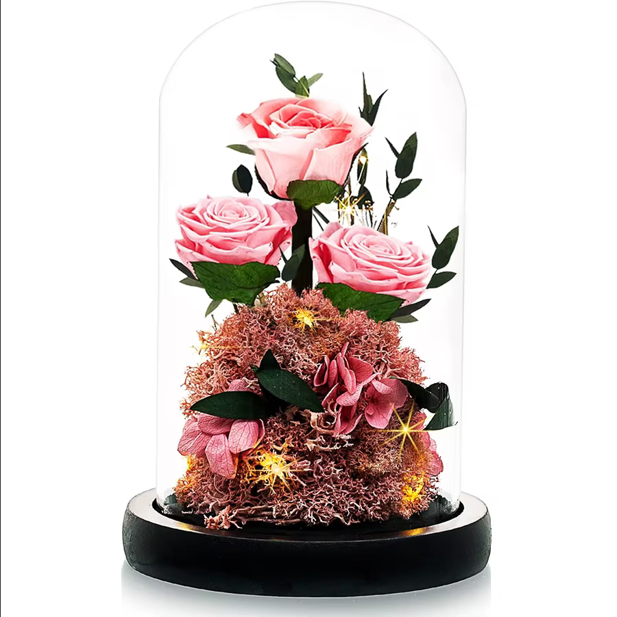 Fleurs de rose La Belle et la Bête pour la fête des mères