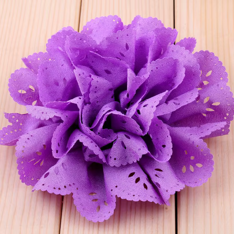 Fleurs artificielles en tissu pour robes de filles, fleurs en tissu à œillets moelleux pour bandes de sauna, accessoires pour cheveux, 15 couleurs, 4 po