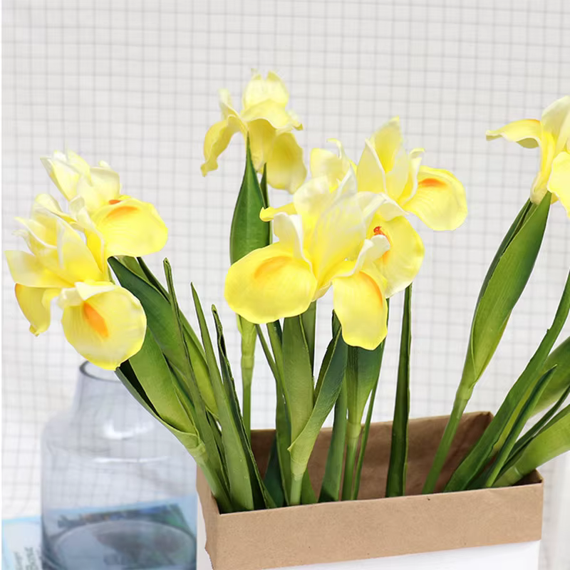 Fausses fleurs d'iris irlandais Real Touch