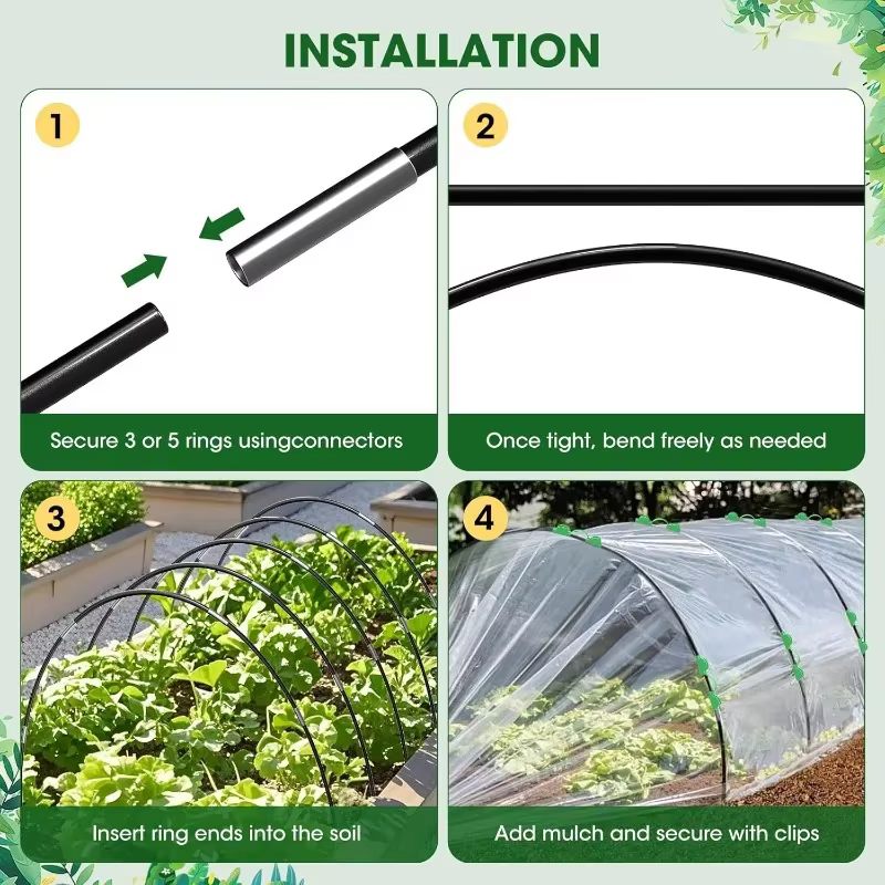 Cerceaux de serre, Support pour plantes de jardinage