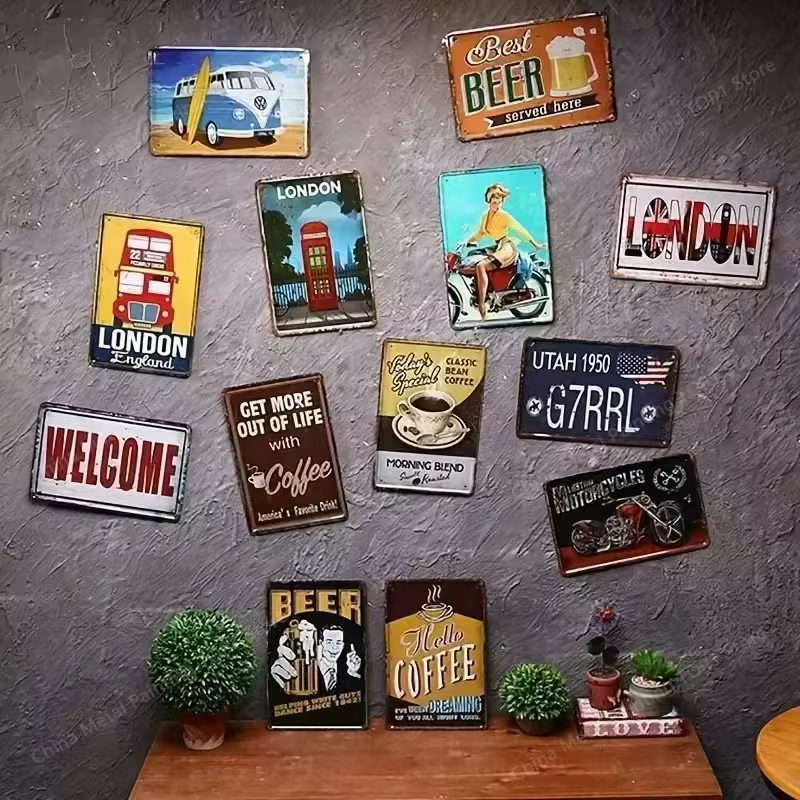 (Peinture sur métal 2D) Art mural