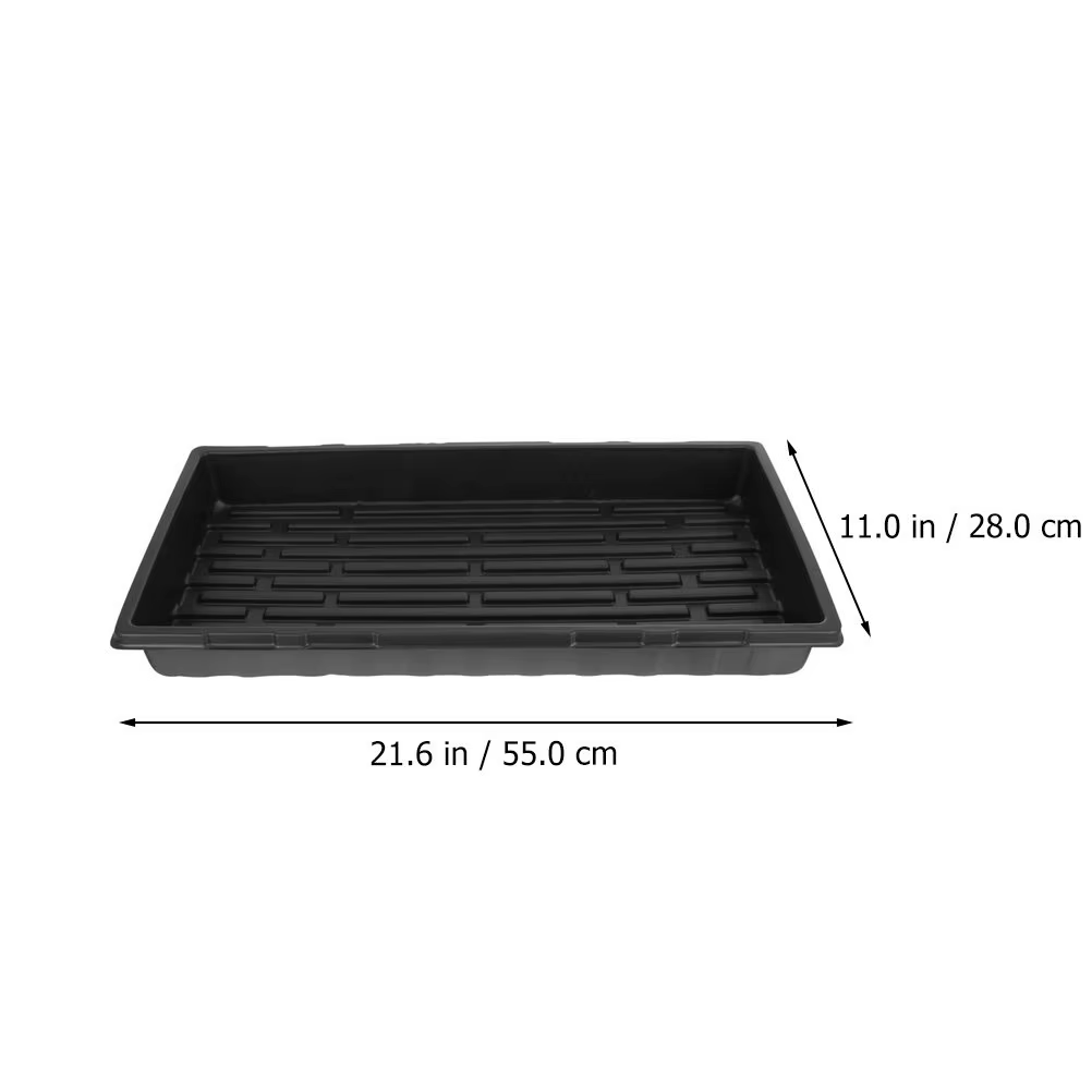 Lot de 3 plateaux de germination en plastique pour semis