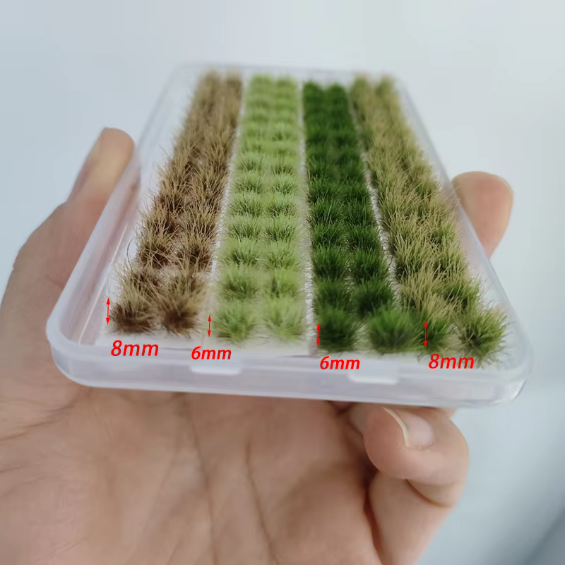 4 couleurs/104tufts modèle touffes d'herbe pour paysage Miniature