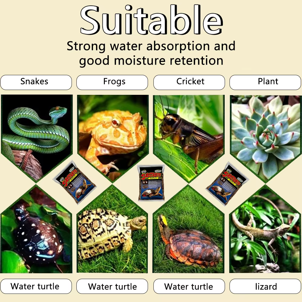 2/4L Perlite vermiculite sol de noix de coco tortue oeuf incubation substrat jardin pot sol mélange médias Reptile accessoires d'élevage