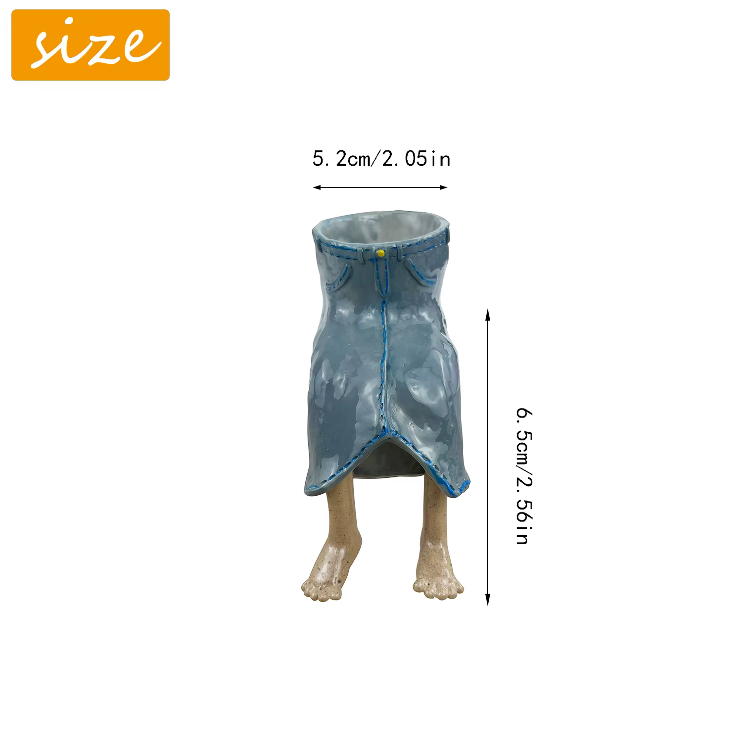 Pot de fleurs suspendu en forme de jambe