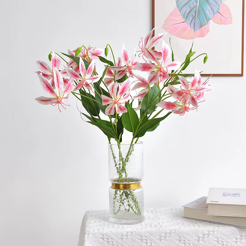 Fausse fleur de lys flammé imprimé en 3D