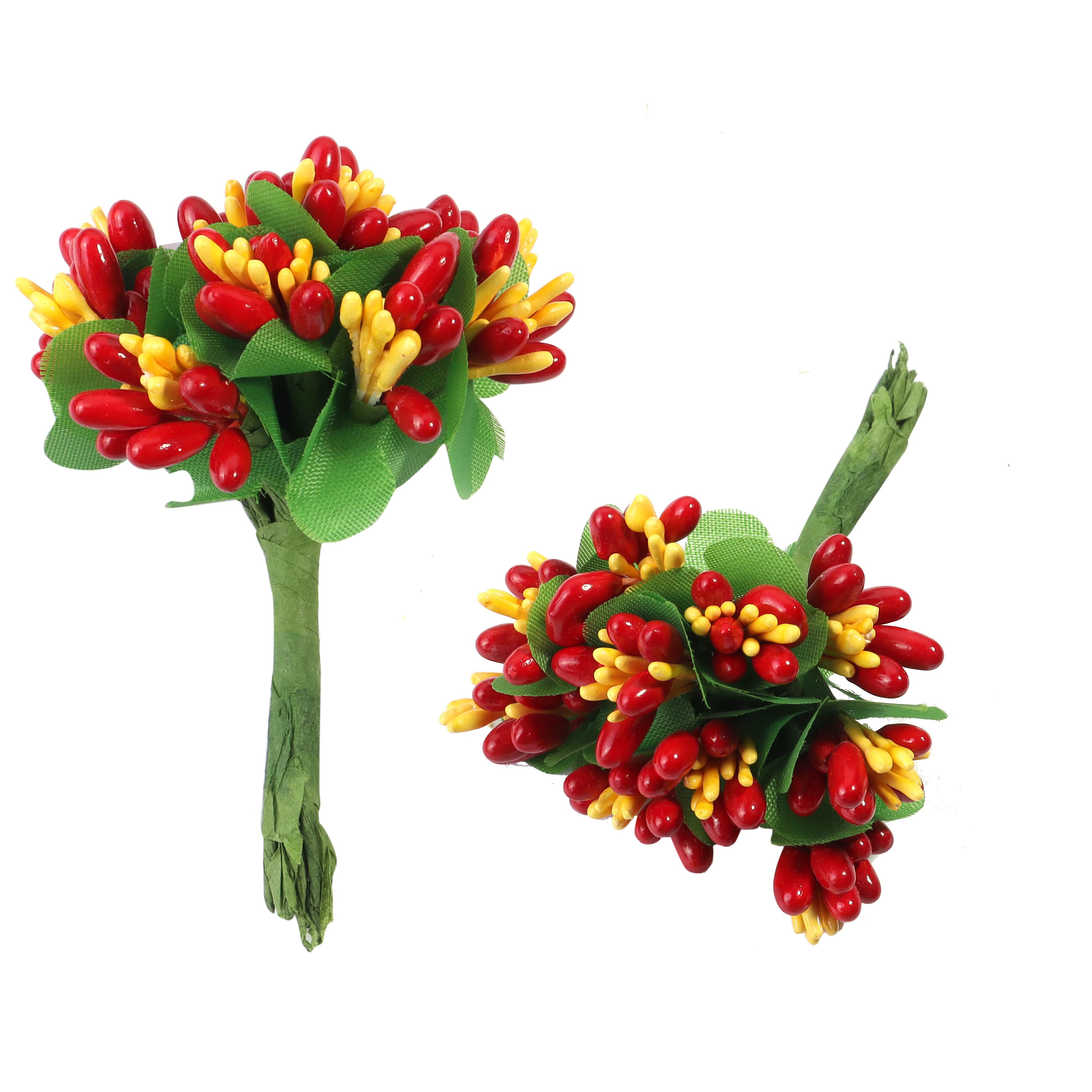 Bouquet de fleurs artificielles en rotin