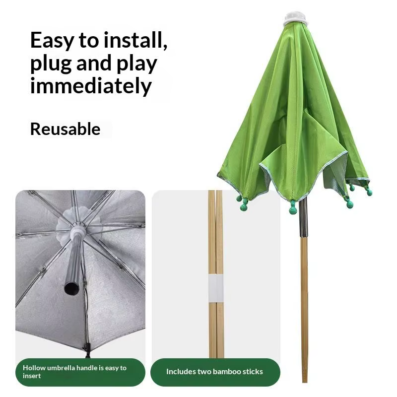 Parasols de jardin ronds réglables en hauteur