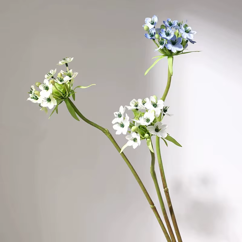 Lot de 3 fleurs artificielles Agapanthus