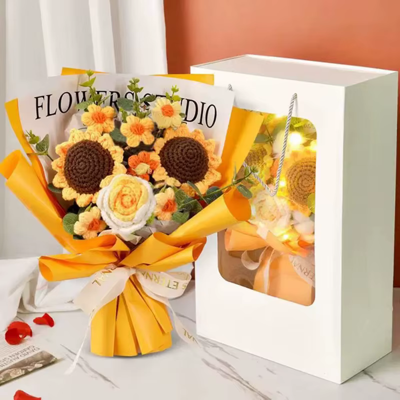 Bouquet de fleurs au crochet