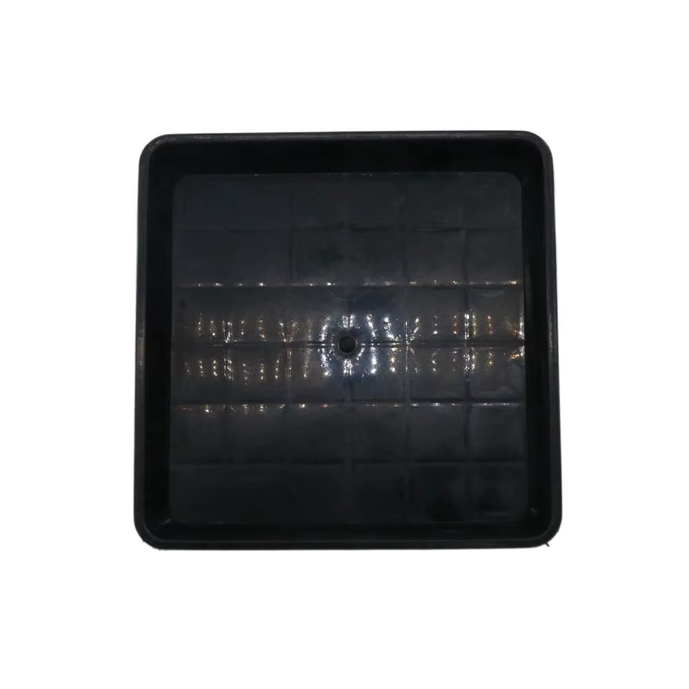 Plateau carré durable pour pot de fleurs
