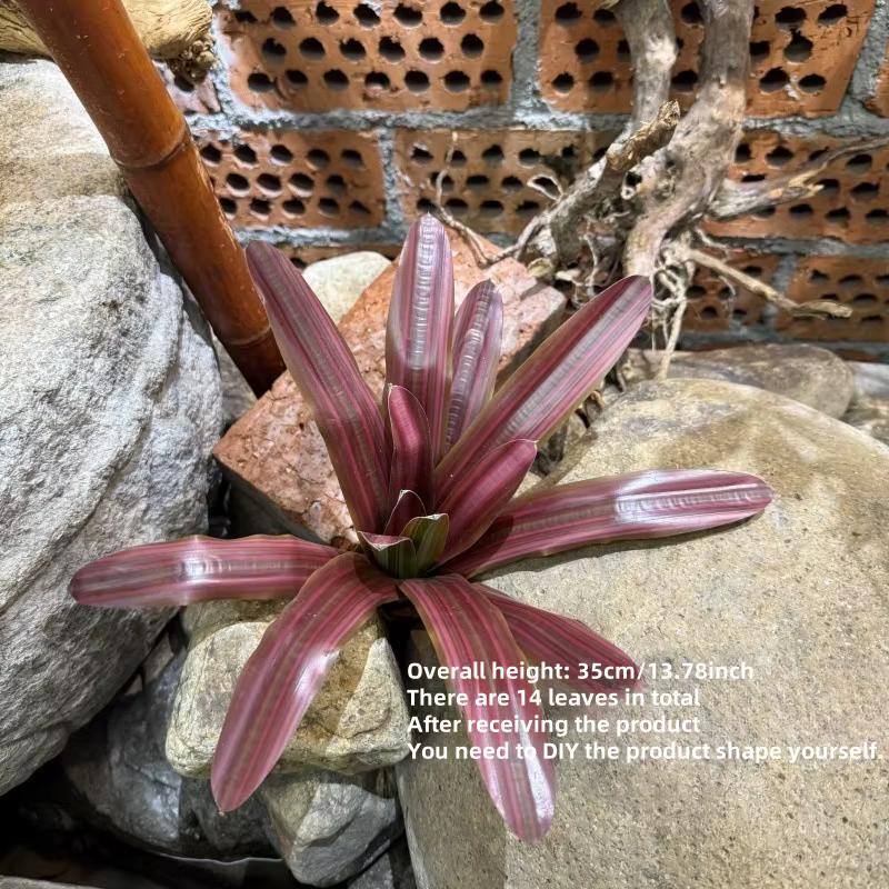 Bromeliad artificiel en pot