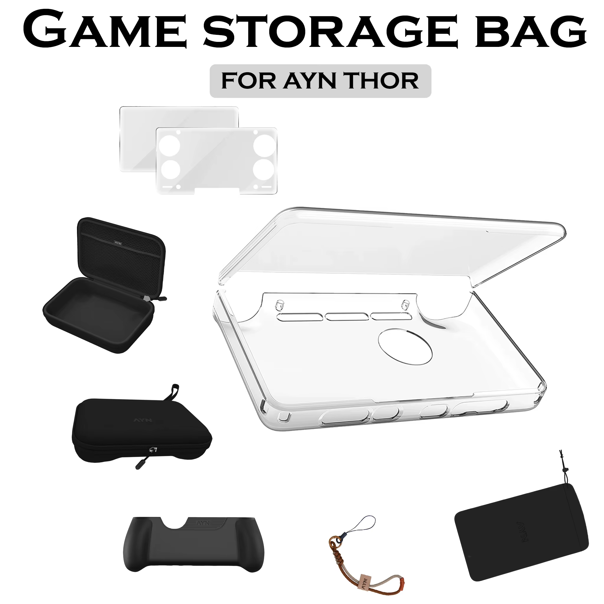 Accessoires pour console de jeu FOR AYN THOR, protecteur d'écran en verre trempé, étui de protection, sac de rangement, plusieurs options disponibles
