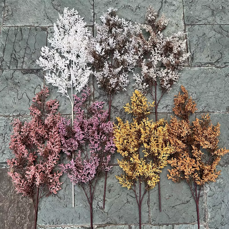 Nouvelle fleur artificielle mariage peinture à l'huile cryptée branches mortes automne rime décoration