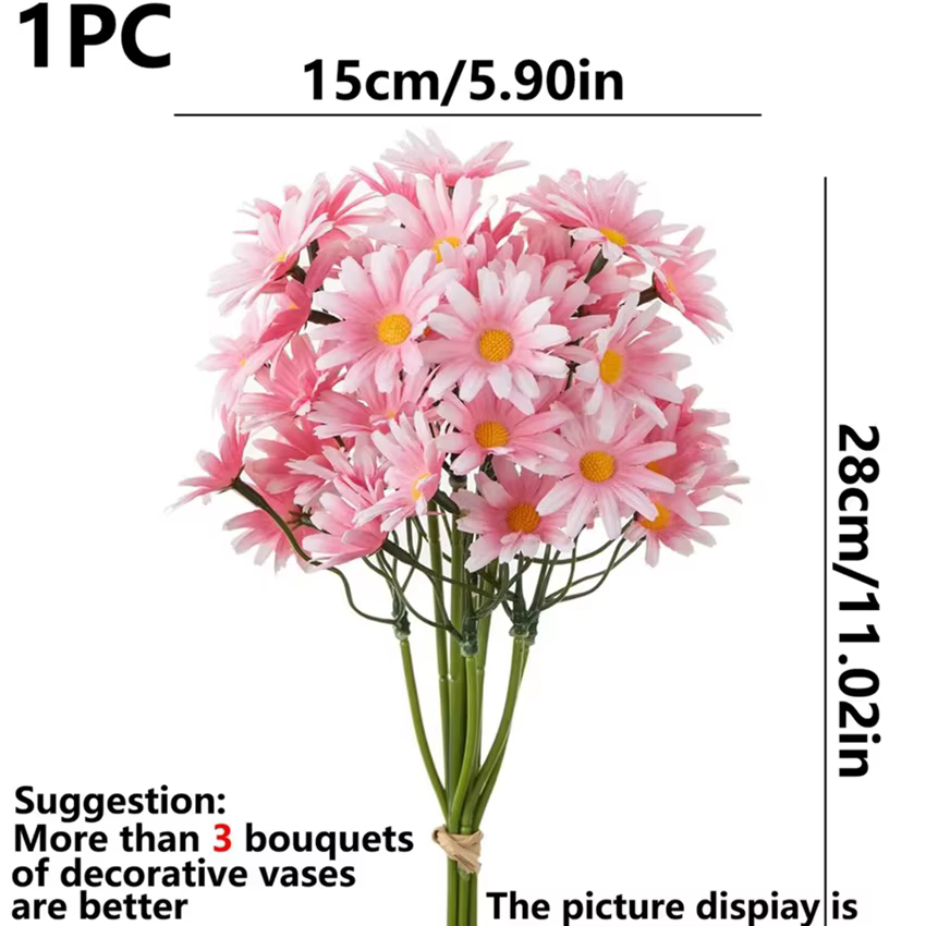 Fleurs artificielles en soie chrysanthème bulbeux bulle herbe cour couronnes de mariage mariée bouque maison bricolage vente chaude décoration