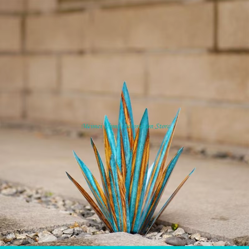 H7BF – décorations jardin en Agave pour piquet extérieur