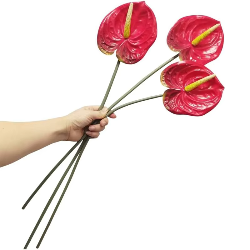 Bouquet de fleurs de lys artificiels PU 60cm