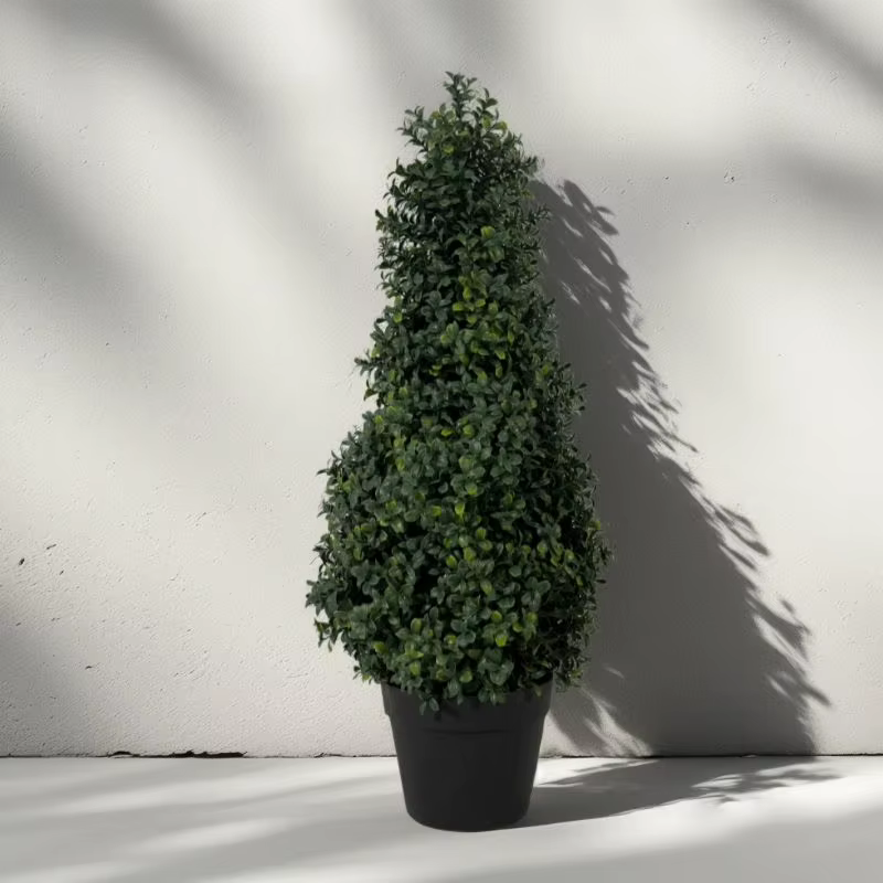 Simulation d'arbre en buis inséré au sol