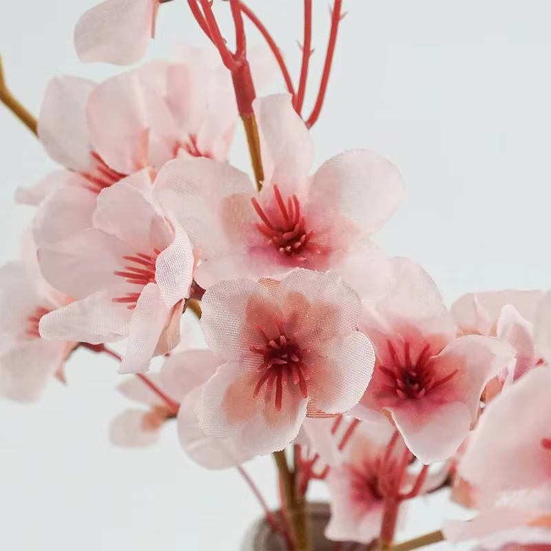 1/2 pièces fleur de cerisier artificielle