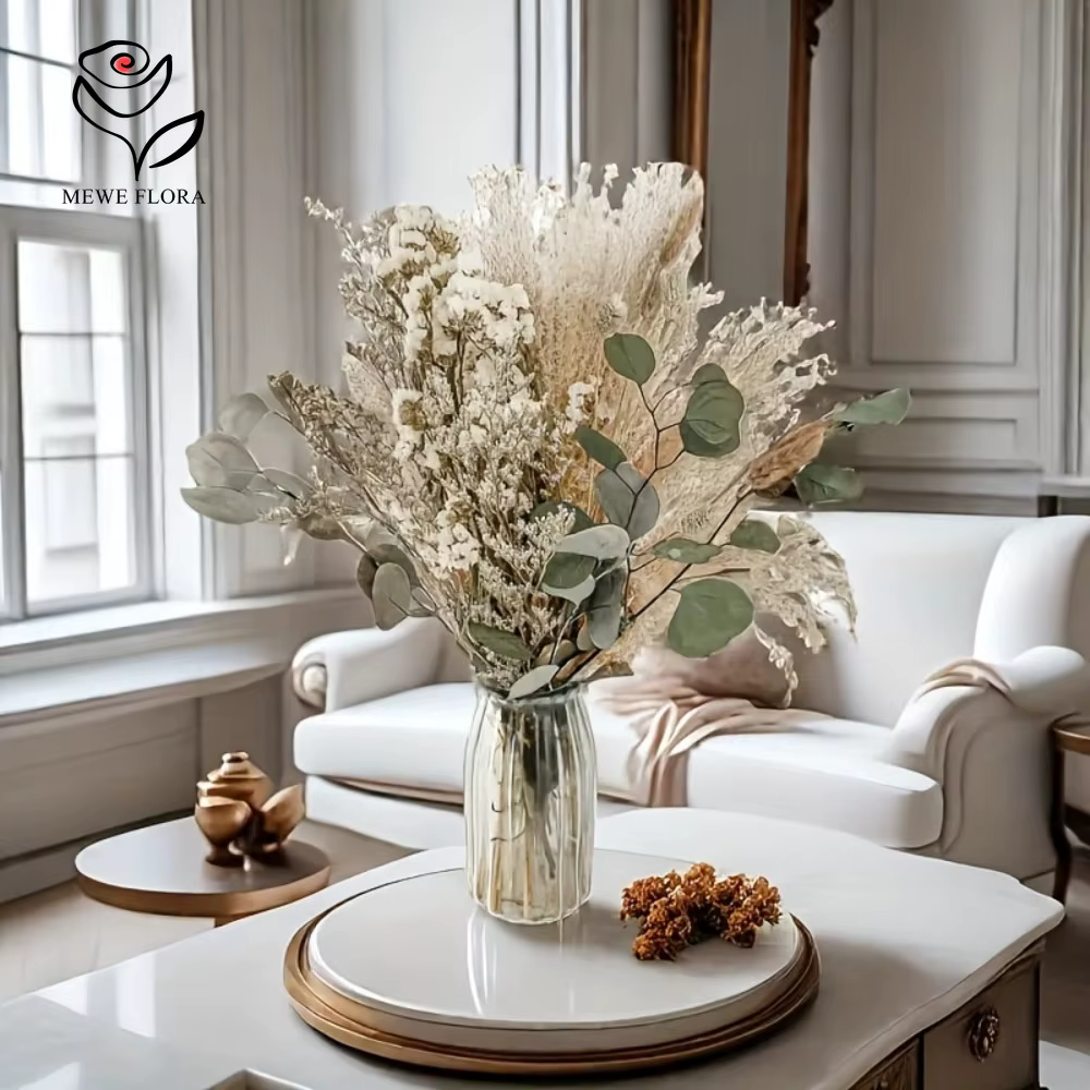 Bouquet de fleurs séchées naturelles pour la décoration intérieure de la maison moderne