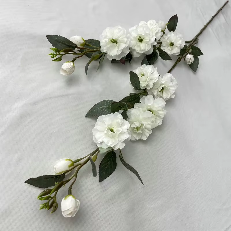 Nouvelle branche de camélia fleurs artificielles noël décoration de la maison faux Floral salon jardin Table artisanat mariage bricolage organiser