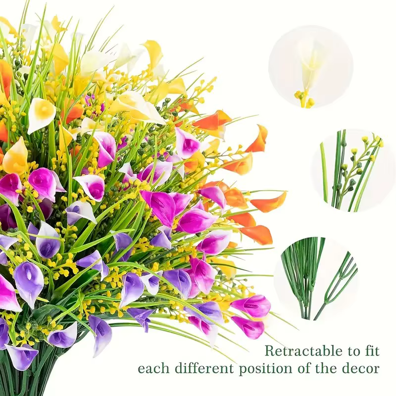 5 types de fleurs artificielles résistantes aux UV pour l'extérieur - Plantes vertes en plastique