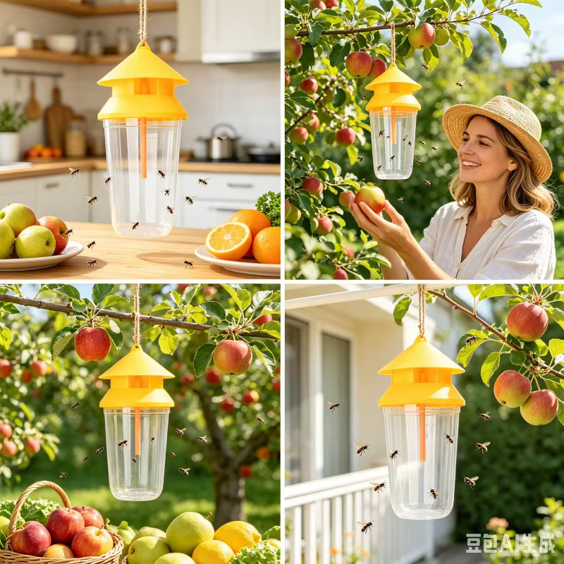 Piège à Mouches à Fruits et Drosophiles