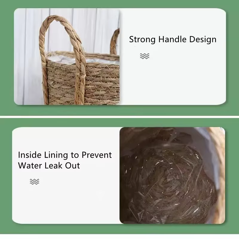 Panier de jardinière en osier naturel