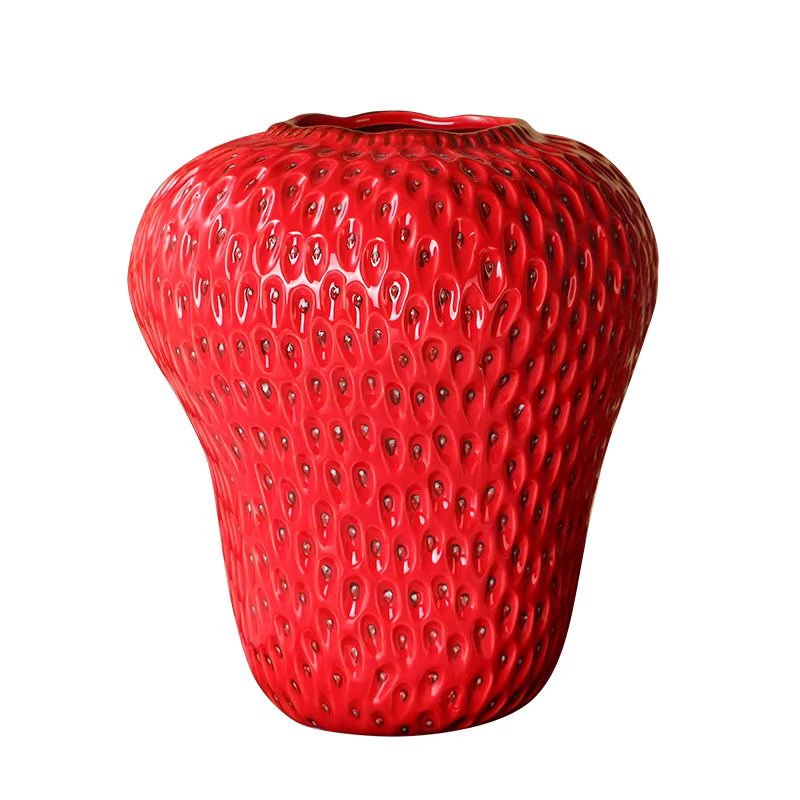Vase à fraises en céramique