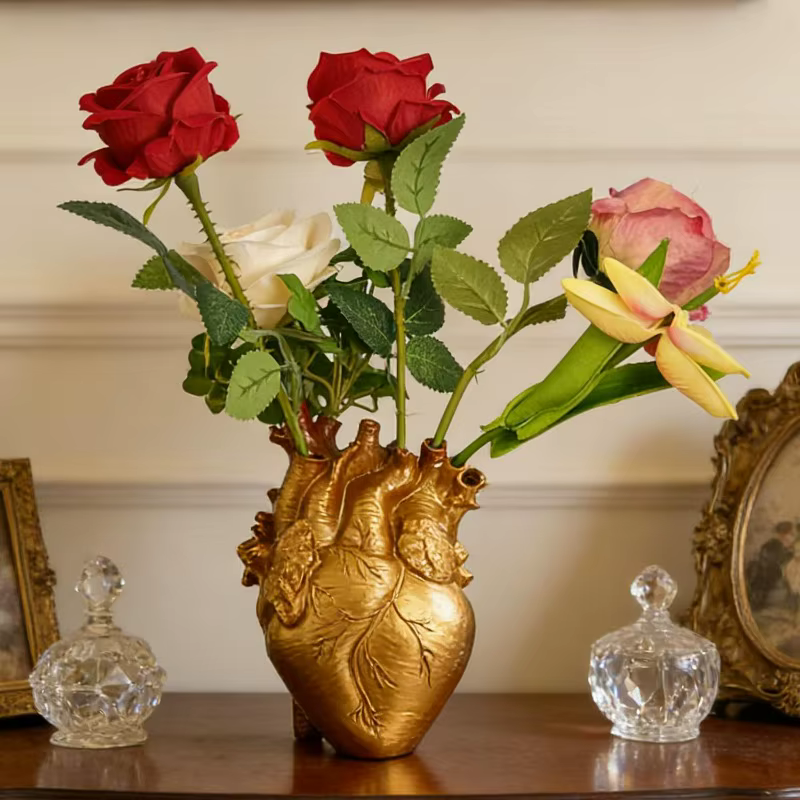 Vase créatif en forme de cœur