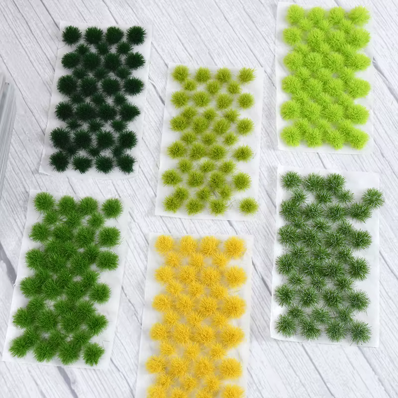 Simulation de mousse artificielle verte