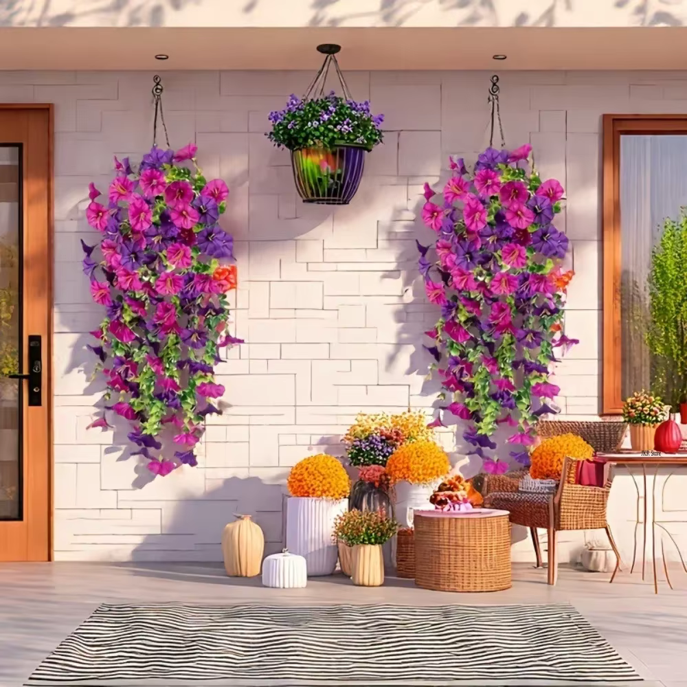 Fleur artificielle nouvelles fleurs et plantes suspendues artificielles décoration de pâques 2025 résistant aux UV